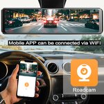 Car DVR Manufacturer - 12 Inch Touch Screen Dual Camera 4K Front Rear with GPS Wifi
