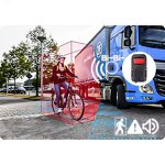 AI Camera System Manufacturer - 4 Cameras 10.1 Inch Monitor Voice Alarm BSD for Forklift