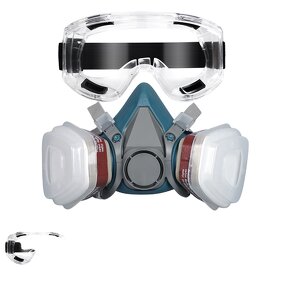 Gas Face Mask Manufacturer - Industrial Anti Dust Protective Half with Goggles