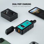 Motorcycle USB Charger Manufacturer - Dual Port 3.0 with Voltmeter for Smartphone