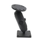 Double Ball Mount Manufacturer - 1" Heavy Duty Universal with Round Plates 9cm Arm