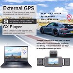 4K Dashcam Manufacturer - WIFI GPS 3 Channel Car DVR Front Rear Inside 3 Lens