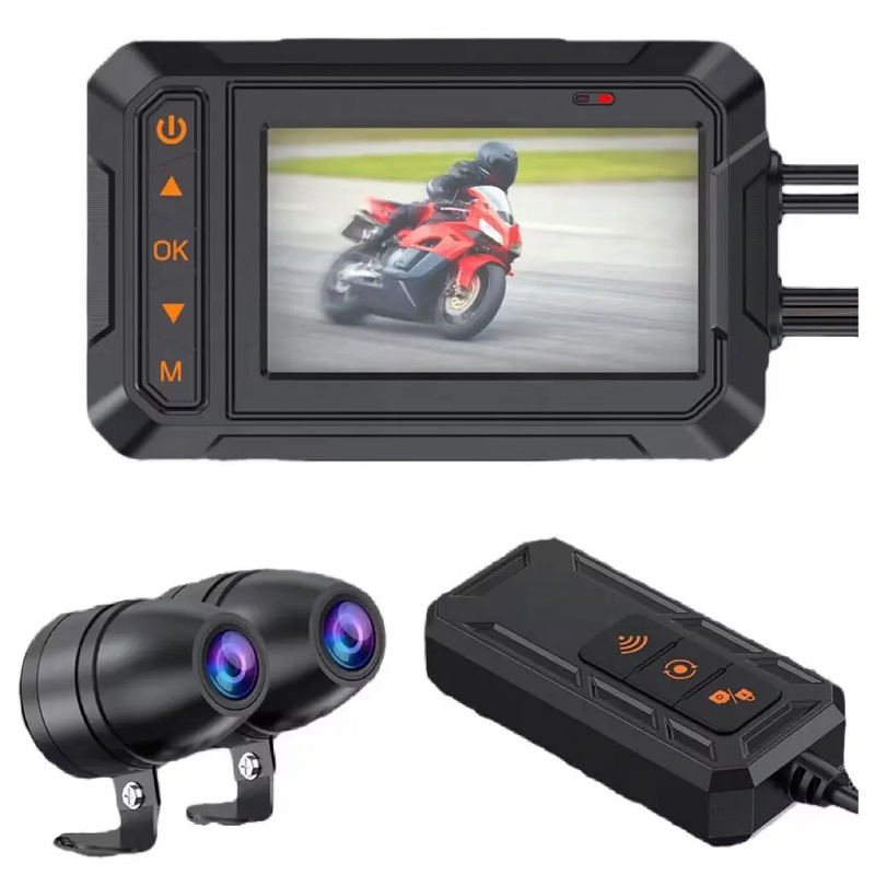 Motorcycle Dash Cam Manufacturer - 2K Front Rear Camera Waterproof Dual-Lens with WIFI GPS