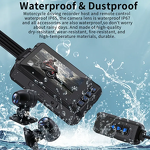 Motorcycle DVR Manufacturer - 3 Inch Dual 1080P Waterproof WiFi GPS Dash Cam Front Rear