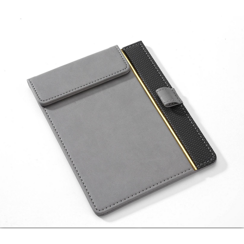 Leather Clipboard Manufacturer - Small Memo Paper Folding Writing Pad Restaurant Hotel Menu Folder Board