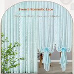Voile Sheer Curtains Manufacturer - White Custom 280cm Living Room Window Luxury Fabric Polyester for Home