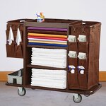 Housekeeping Trolley Cart Manufacturer - Hotel Custom Inroom Cleaning Equipment Storage Cart