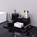 Bathroom Accessories Set Manufacturer - Toothbrush Holder Toothbrush Cup Soap Dispenser Bathroom Decor Sets