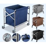 Hotel Linen Trolley Manufacturer - High Quality 4-Wheel Multifunctional for Housekeeping and Cleaning Services Hotel Supplies