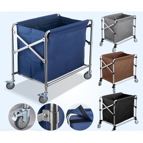 Hotel Linen Trolley Manufacturer - High Quality 4-Wheel Multifunctional for Housekeeping and Cleaning Services Hotel Supplies