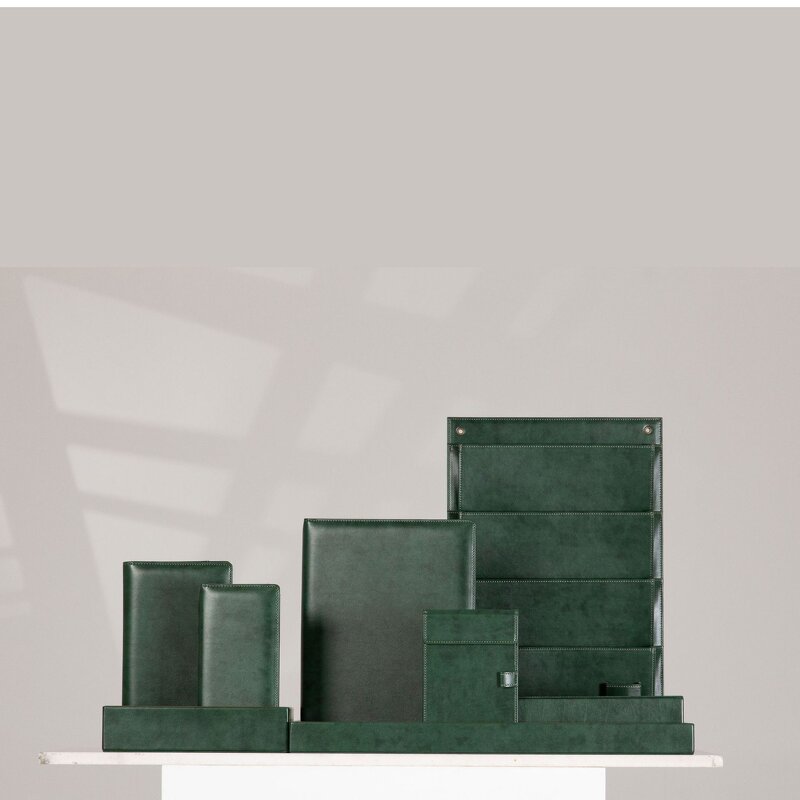 Hotel Room Leather Set Manufacturer - Luxury Wooden Foreskin Tray Paper Towel Box Tea Box Service Guide LOGO Custom Guest Room Goods