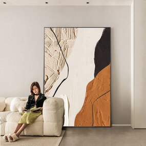 Framed Wall Art Manufacturer - Wholesale Bright Style Abstract Modern Art Porcelain Painting for Living Room Bedroom Office Hotel