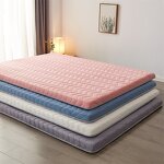 Futon Mattress Pad Manufacturer - Comfortable Soft Tatami Latex Memory Foam Foldable Full Queen King Sizes Thick Bed Topper Home Plain