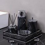 Bathroom Sets Manufacturer - Custom Luxury Marble 6 8 12 Pieces Modern Toilet Cabinet Vanity Set