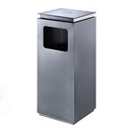 Public Recycling Trash Can Manufacturer - Hotel Lobby Elevator Stainless Steel Outdoor Standing Square