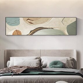 Metal Mural Decorative Painting Manufacturer - Hotel Homestay Canvas for Living Room Sofa Backwall Bedroom Long Decorative Artwork