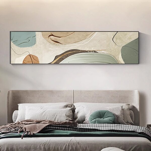 Metal Mural Decorative Painting Manufacturer - Hotel Homestay Canvas for Living Room Sofa Backwall Bedroom Long Decorative Artwork