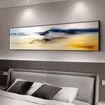 Metal Mural Decorative Painting Manufacturer - Hotel Homestay Canvas for Living Room Sofa Backwall Bedroom Long Decorative Artwork