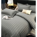 Bedding Set Manufacturer - 4pcs/set Luxury Hotel Linen Design Solid Color Customized Bedspread Bed Sheet Sets