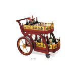 Cleaning Cart Manufacturer - Best-selling Hot-selling European Hotel Stainless Steel Four-wheel Luxury Hand Push Wine Trolley