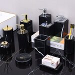 Bathroom Accessories Set Manufacturer - Toothbrush Holder Toothbrush Cup Soap Dispenser Bathroom Decor Sets