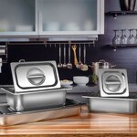 Gastronorm Container Manufacturer - 1/1 1/2 1/4 2/1 1/9 Gn Pan Stainless Steel Hotel Food Pan Buffet Container Gn Pan