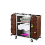 Cleaning Trolley Manufacturer - Hotel Multifunctional Housekeeping Cart Room Service Cart Maid Trolley Janitor Cart