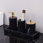 Bathroom Accessories Set Manufacturer - Toothbrush Holder Toothbrush Cup Soap Dispenser Bathroom Decor Sets
