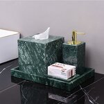 Bathroom Accessories Set Manufacturer - OEM/ODM Marmol China Factory Wholesale Green Marble Stone 100% Natural Hotel