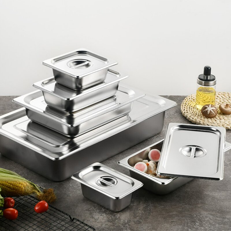 Gastronorm Container Manufacturer - 1/1 1/2 1/4 2/1 1/9 Gn Pan Stainless Steel Hotel Food Pan Buffet Container Gn Pan