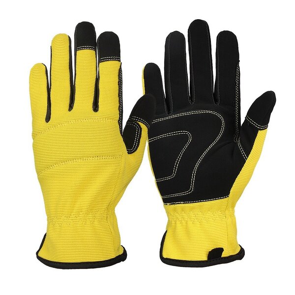 Mechanical Gloves - Ergonomic Fit Touch Screen Synthetic Leather