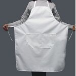 Cotton Aprons - Custom Logo White for BBQ & Kitchen