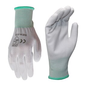 Safety Gloves Manufacturer - CE EN388 PU Coated Polyester for General Purpose