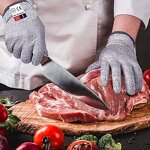 Cut Resistant Gloves - Level 5 Food Grade HPPE Reusable for Kitchen