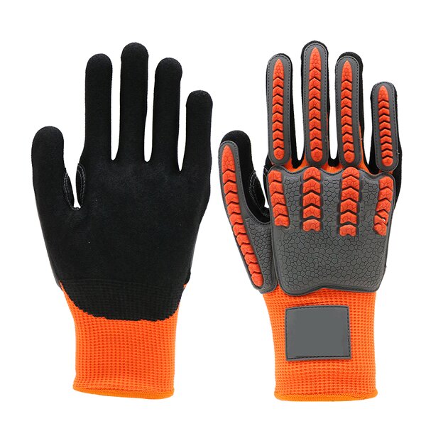 Impact Protection Gloves - ANSI Level 1 TPR Sandy Nitrile Coated