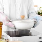 Silicone Cooking Gloves - Waterproof Non-Slip for BBQ & Oven