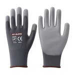 PU Coated Gloves - CE 4131X Lightweight Polyurethane Palm for Electronics