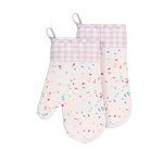 Oven Mitt Set - Professional Heat Resistant Silicone with Holder