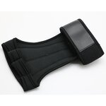 Workout Gloves - Custom Half Finger Black Wrist Support