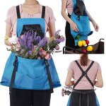 Garden Apron - Adjustable Canvas Waterproof with Pockets