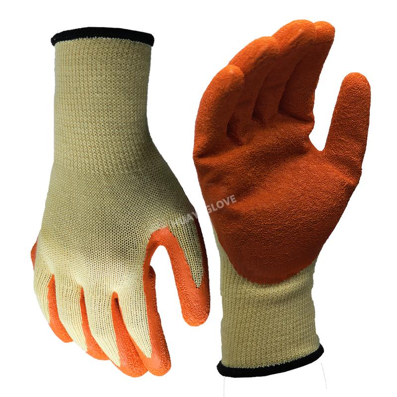 Cotton Gloves - Latex Coating Wear Resistant for Industry