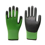 Gardening Gloves - Black Polyurethane Coated for Women & Men