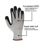 Cut Resistant Gloves - EN388 4343D Level 5 13G HPPE Knitted