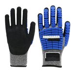 Impact Resistant Gloves - Cut 5 TPR Sandy Nitrile for Oil Field