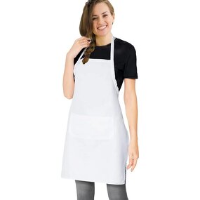 Cotton Aprons - Custom Logo White for BBQ & Kitchen