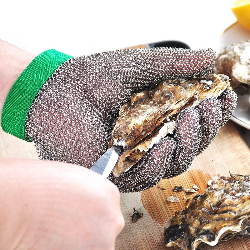 Chainmail Gloves - Stainless Steel for Oyster Shucking & Kitchen