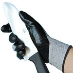 Cut Resistant Gloves - HPPE Knitted EN388 Level 5 Sandy Nitrile