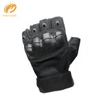 Cycling Gloves - Rubber Knuckle Half Finger for Outdoor