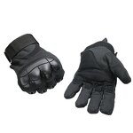 Tactical Gloves - Black Full Finger Carbon Fiber Knuckle