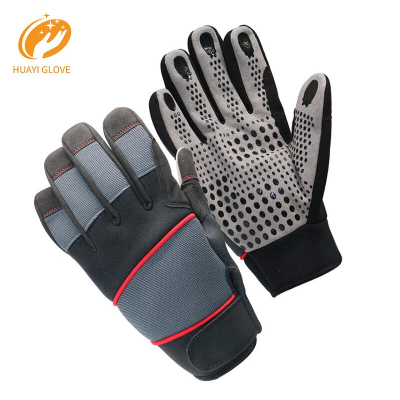 Mechanic Gloves - Multipurpose Silicone Printed Synthetic Leather